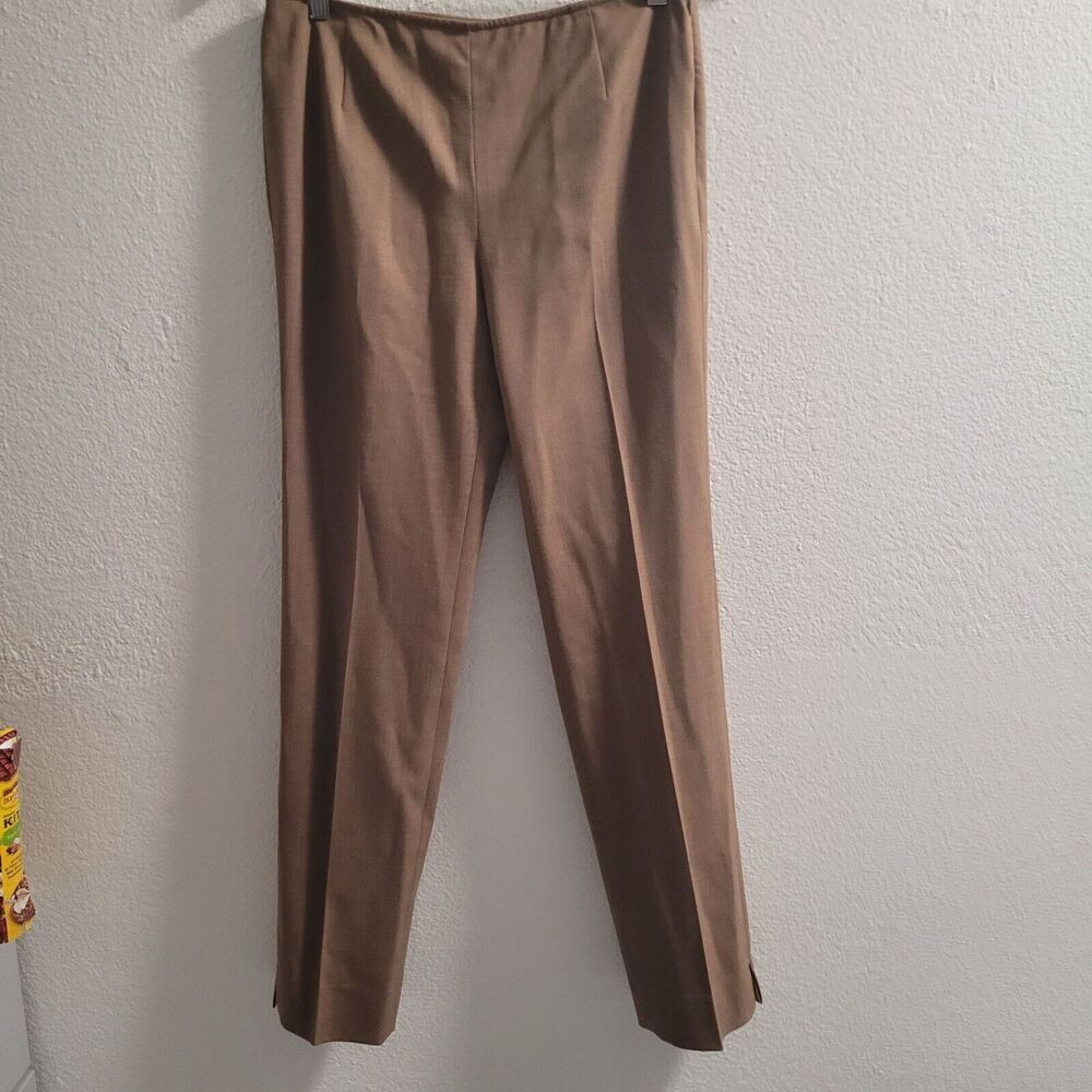 Lafayette 148 Pants Women's‎ 2 Wool Blend Flat Front Side Zip Lightweight
